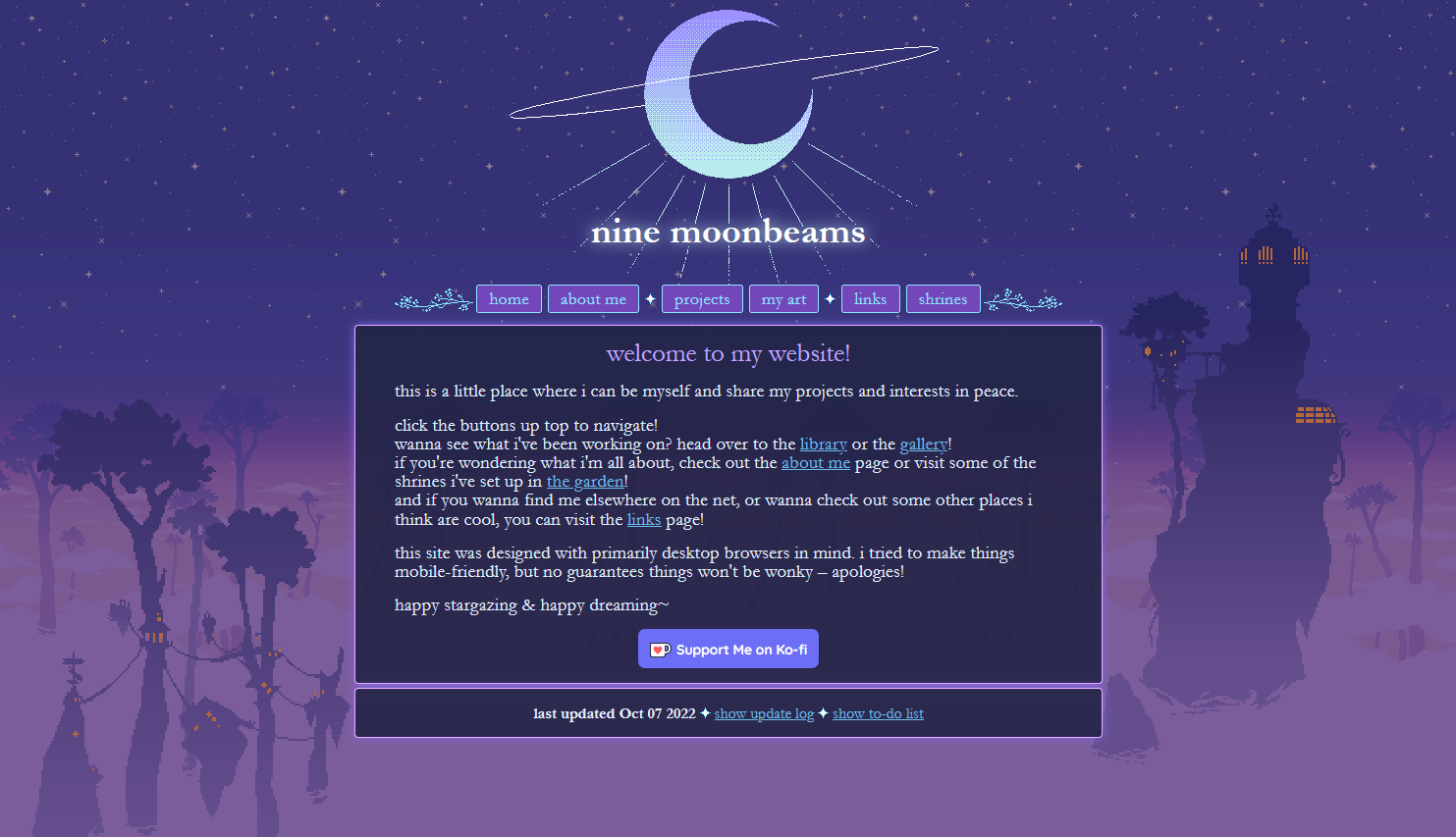 an older version of this site's homepage